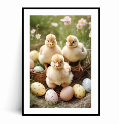Plakat WIOSENNE KURCZACZKI I PISANKI z marginesem.jpg