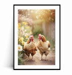 Plakat WIOSENNE KURY W OGRODZIE no.1 