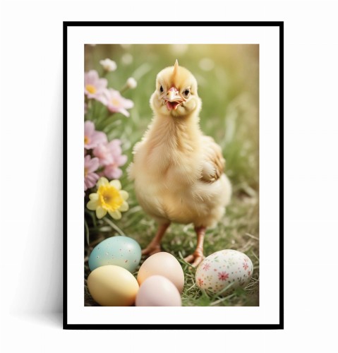 Plakat WIOSENNY KURCZACZEK I PISANKI z marginesem.jpg