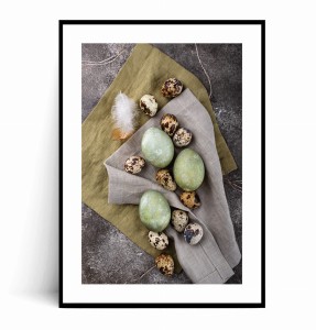 Plakat NATURALNE ZIELONE PISANKI WIELKANOCNE no.2