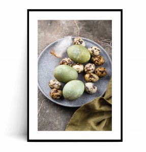 Plakat NATURALNE ZIELONE PISANKI WIELKANOCNE no.3
