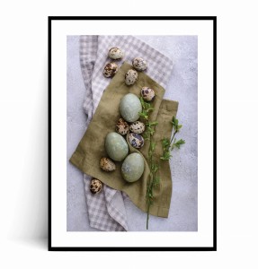 Plakat NATURALNE ZIELONE PISANKI WIELKANOCNE no.4