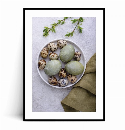 Plakat NATURALNE ZIELONE PISANKI WIELKANOCNE z marginesem.jpg