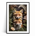 Plakat PORTRET DWA LISY W PAPROCIACH z marginesem.jpg