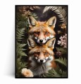Plakat PORTRET DWA LISY W PAPROCIACH.jpg