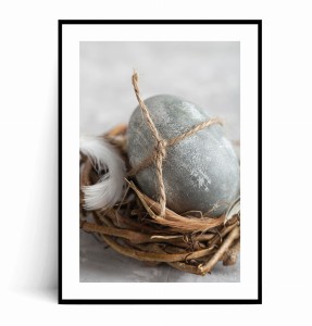 Plakat NATURALNA PISANKA WIELKANOCNA Boho