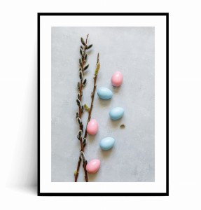 Plakat PASTELOWE JAJECZKA I BAZIE no.1