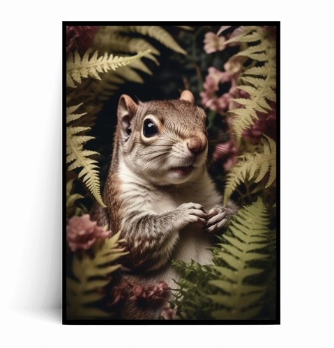Plakat WIEWIÓRKA W PAPROCIACH no.1 portret vintage.jpg