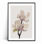 Plakat MINIMALISTYCZNA MAGNOLIA no.1