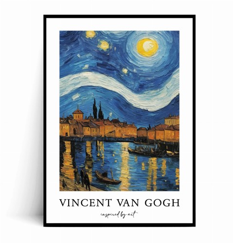 Plakat WENECJA NOCĄ  Inspired by Van Gogh.jpg