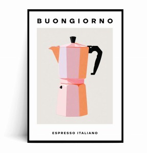 Plakat KAWIARKA BUONGIORNO ESPRESSO ITALIANO 