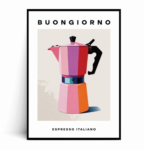 Plakat KAWIARKA BUONGIORNO ESPRESSO ITALIANO no.1 kolorowa.jpg