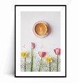 Plakat FILIŻANKA KAWA I TULIPANY z marginesem.jpg