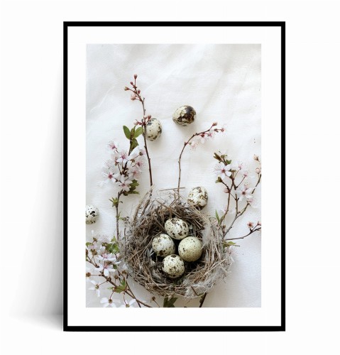 Plakat WIOSENNE JAJECZKA W GNIAZDKU z marginesem.jpg