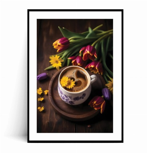 Plakat KAWA I KOLOROWE TULIPANY z marginesem.jpg