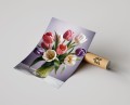 Plakat TULIPANY W WAZONIE fioletowy T.jpg