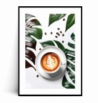 Plakat KAWA I LIŚCIE MONSTERY no.4