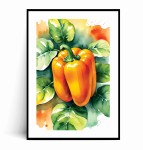 Plakat ŻÓŁTA PAPRYKA ILUSTROWANY 