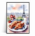 Plakat CROISSANTY I TRUSKAWKI Z WIDOKIEM NA PARYŻ.jpg