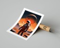 Plakat ASTRONAUTA NA POMARAŃCZOWEJ PLANECIE ILUSTROWANY z marginesem T.jpg