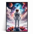 Plakat ASTRONAUTA W CHMURACH I KWIATACH.jpg