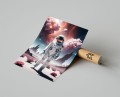 Plakat ASTRONAUTA NA PLANECIE W KWIATACH T.jpg