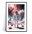 Plakat ASTRONAUTA NA PLANECIE W KWIATACH z marginesem.jpg