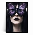 Plakat KOBIETA Z FIOLETOWYM MOTYLEM.jpg