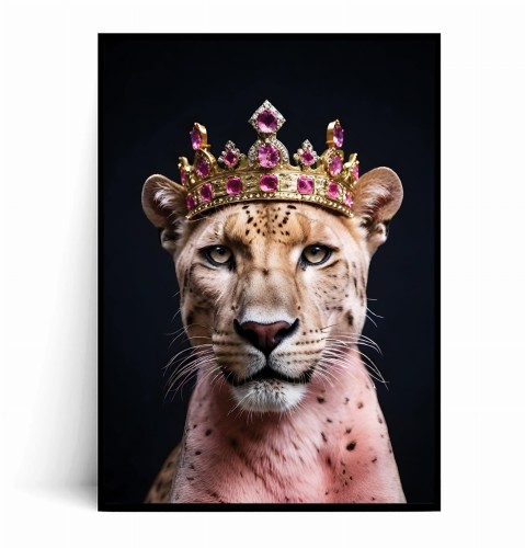 Plakat RÓŻOWA PUMA W KORONIE.jpg