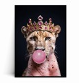 Plakat RÓŻOWA PUMA W KORONIE Bubble Gum.jpg