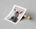 Plakat ZEBRA W KORONIE I KWIATACH no.3 z marginesem T.jpg