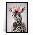 Plakat ZEBRA W KORONIE I KWIATACH no.3.jpg