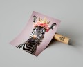 Plakat ZEBRA W KORONIE I KWIATACH T.jpg