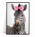 Plakat ZEBRA Z RÓŻOWĄ KOKARDĄ no.1.jpg