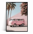 Plakat RÓŻOWY BUS CALIFORNIA VAN.jpg