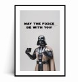 Plakat MAY THE FORCE of coffee BE WITH YOU no.4 z marginesem.jpg