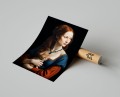 Plakat DAMA Z RUDYM KOTEM