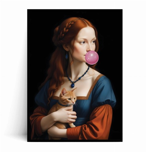 Plakat DAMA Z RUDYM KOTEM Bubble Gum.jpg