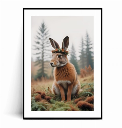 Plakat JESIENNY ZAJĄC W WIANKU no.1 z marginesem.jpg