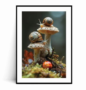 Plakat ŚLIMAKI I GRZYBY 