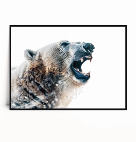 Plakat NIEDŹWIEDŹ POLARNY no.1 poziomy.jpg