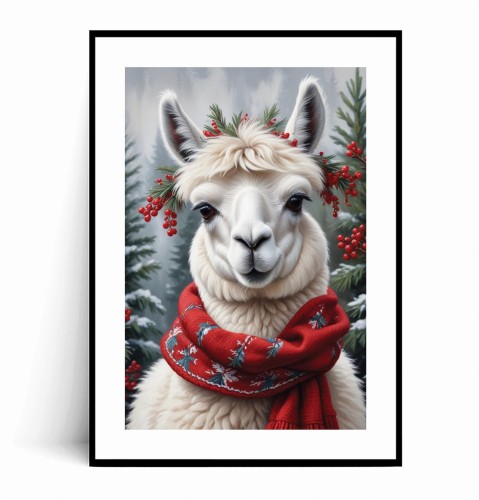 Plakat ŚWIATECZNA LAMA z marginesem.jpg