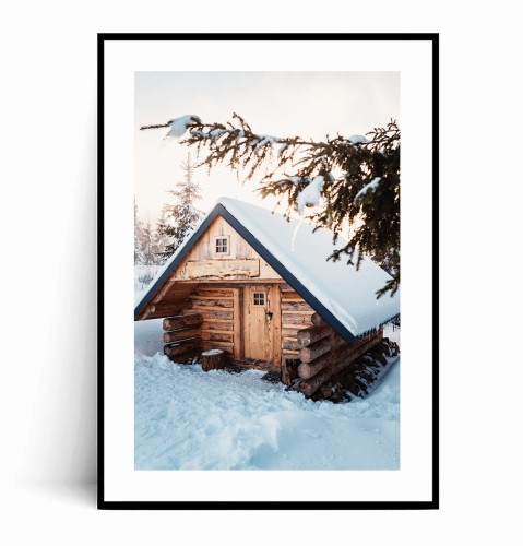 Plakat ALPEJSKA CHATKA W ŚNIEGU z marginesem.jpg