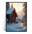 Plakat ZIMOWA CHATKA W GÓRACH Z SOPLAMI LODU.jpg