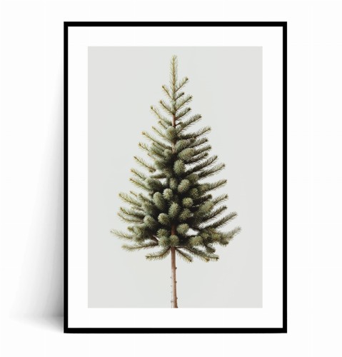 Plakat MINIMALISTYCZNA ZIELONA CHOINKA z marginesem.jpg