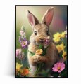 Plakat KRÓLIK Z KOLOROWYMI KWIATAMI.jpg