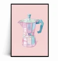 Plakat KAWIARKA W PASTELOWYCH KOLORACH