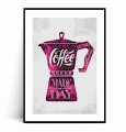Plakat KAWIARKA COFFEE MADE MY DAY różowa z marginesem.jpg