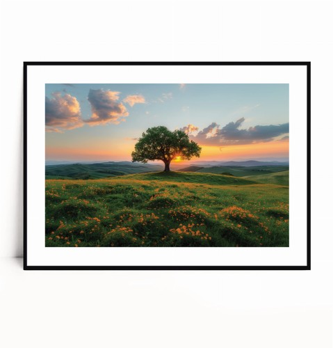 Plakat LETNI PEJZAŻ Z DRZEWEM poziomy z marginesem.jpg