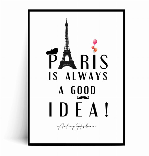Plaka PARIS IS ALWAYS A GOOD IDEA.jpg